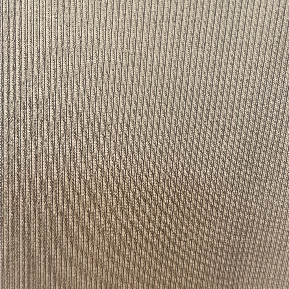 NWT H&M Cotton Ribbed Taupe Maxi Pencil Skirt - Picture 4 of 15